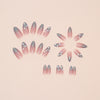 12 Sizes-24 Pcs Press On Nails Z857