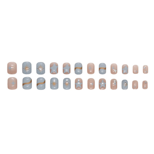 12 Sizes-24 Pcs Press On Nails Z750