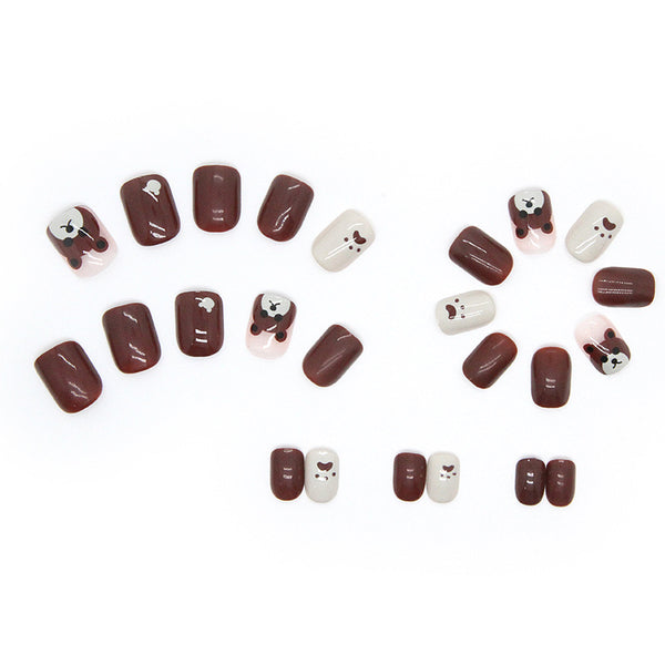12 Sizes-24 Pcs Press On Nails R634