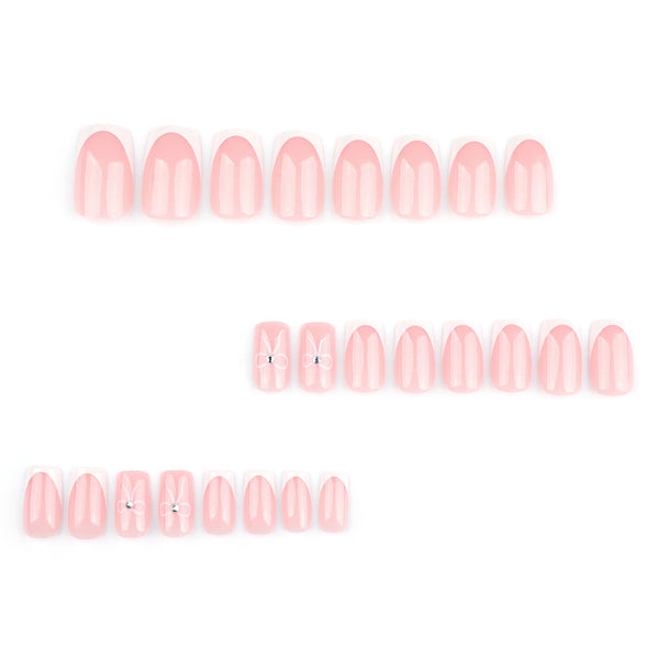 12 Sizes-24 Pcs Press On Nails JP3635