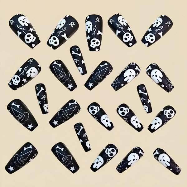 12 Sizes-24 Pcs Press On Nails Y1041