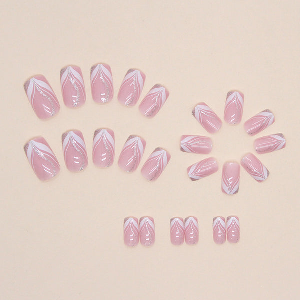 12 Sizes-24 Pcs Press On Nails W499