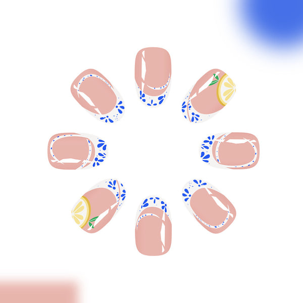 12 Sizes-24 Pcs Press On Nails C1003