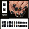 12 Sizes-24 Pcs Press On Nails C2035