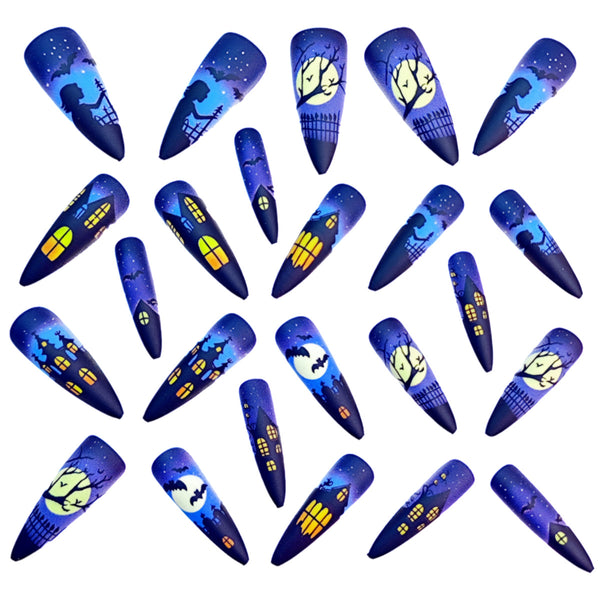 12 Sizes-24 Pcs Press On Nails Y841