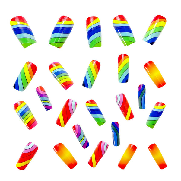 12 Sizes-24 Pcs Press On Nails Y517