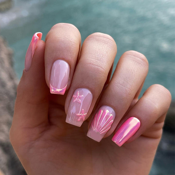12 Sizes-24 Pcs Press On Nails W1732