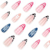 12 Sizes-24 Pcs Press On Nails JP3968