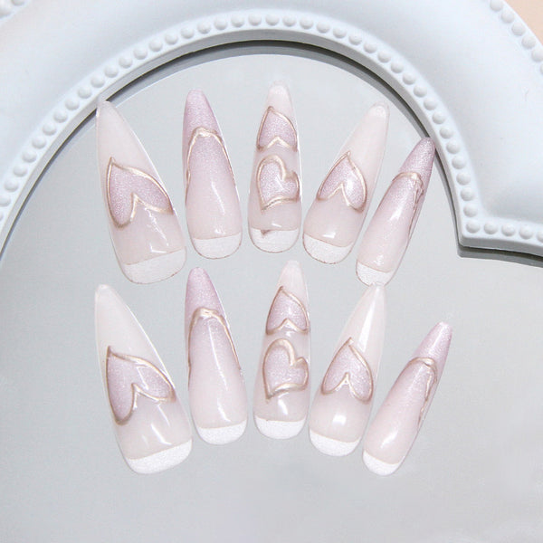 12 Sizes-24 Pcs Press On Nails MY202