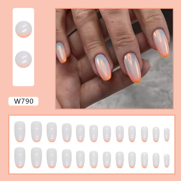 12 Sizes-24 Pcs Press On Nails W790
