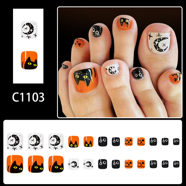12 Sizes-24 Pcs Press On Nails C1103
