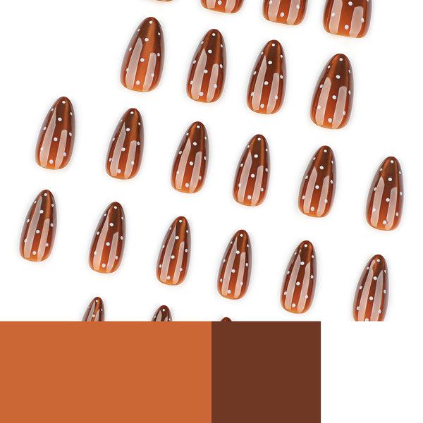 12 Sizes-24 Pcs Press On Nails JP4224