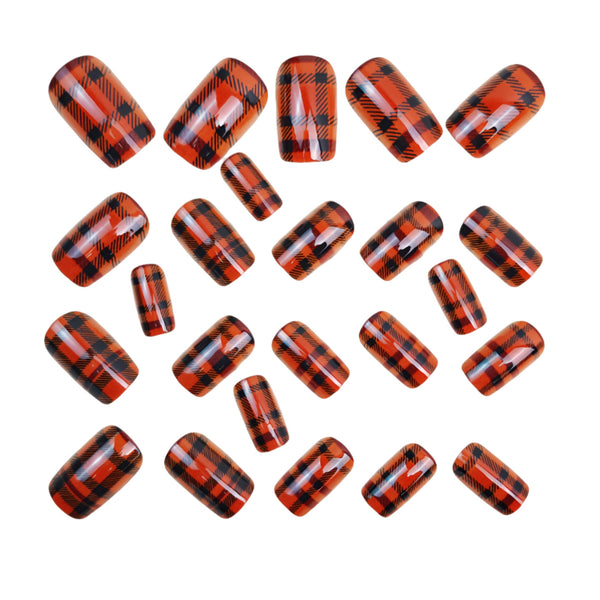 12 Sizes-24 Pcs Press On Nails Y1465