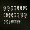 12 Sizes-24 Pcs Press On Nails JP1585