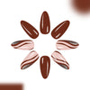 12 Sizes-24 Pcs Press On Nails C1095