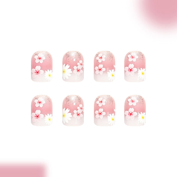 12 Sizes-24 Pcs Press On Nails C1793