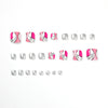 12 Sizes-24 Pcs Press On Nails JP1632