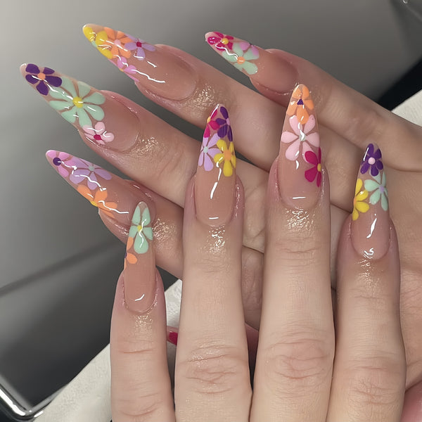 12 Sizes-24 Pcs Press On Nails Y153
