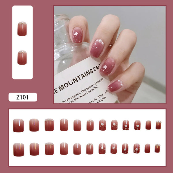 12 Sizes-24 Pcs Press On Nails Z082