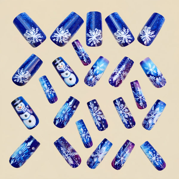 12 Sizes-24 Pcs Press On Nails Y1194