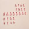 12 Sizes-24 Pcs Press On Nails W1839