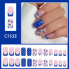 12 Sizes-24 Pcs Press On Nails C1533