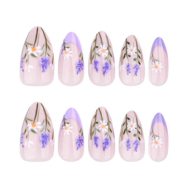 12 Sizes-24 Pcs Press On Nails JP3760