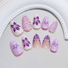 12 Sizes-24 PcsPress On Nails Z1166