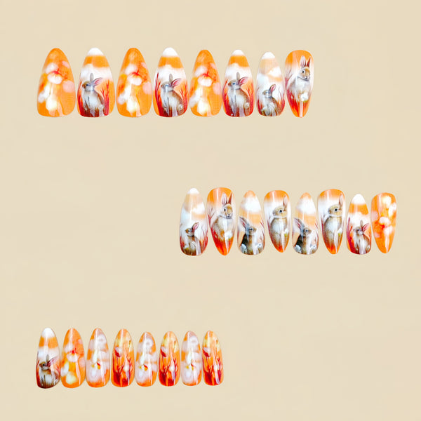 12 Sizes-24 Pcs Press On Nails Y882