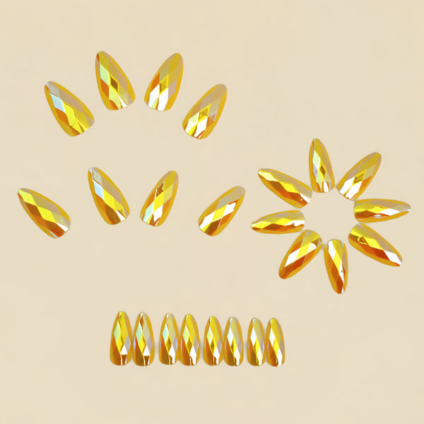 12 Sizes-24 Pcs Press On Nails Y1611