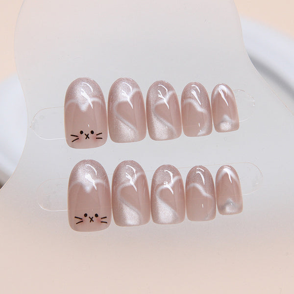 12 Sizes-24 Pcs Press On Nails MY035