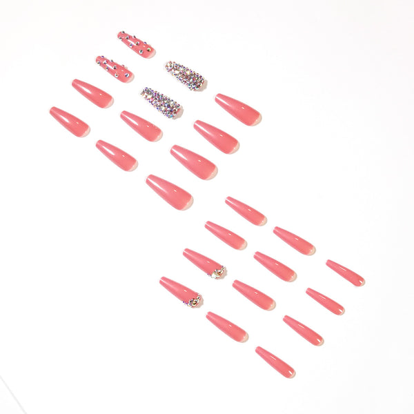 12 Sizes-24 Pcs Press On Nails JP1327
