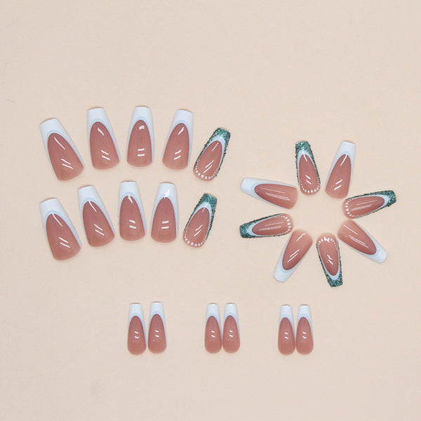 12 Sizes-24 Pcs Press On Nails W547