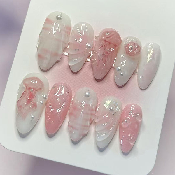 12 Sizes-24 PcsPress On Nails Z1130