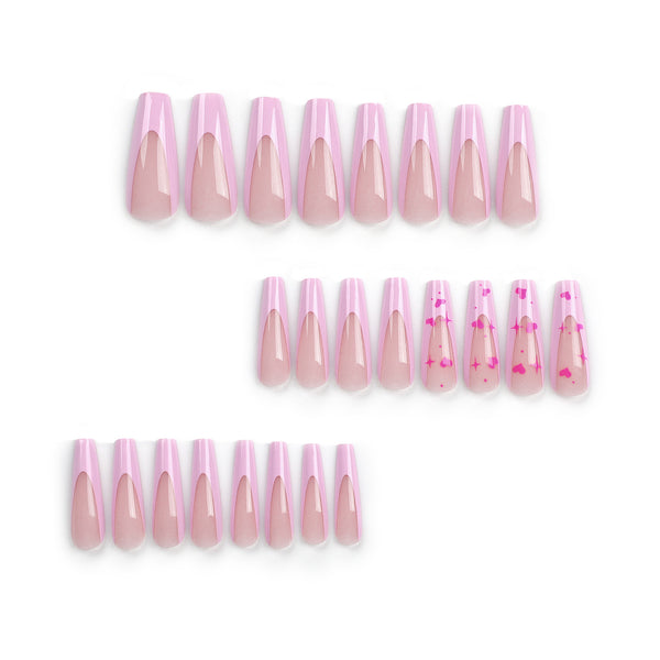 12 Sizes-24 Pcs Press On Nails JP3051
