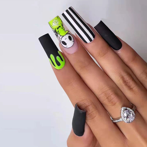 12 Sizes-24 Pcs Press On Nails W070
