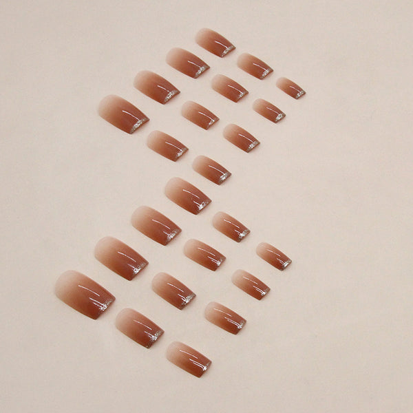 12 Sizes-24 Pcs Press On Nails R825