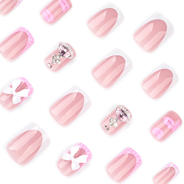 12 Sizes-24 Pcs Press On Nails JP3655