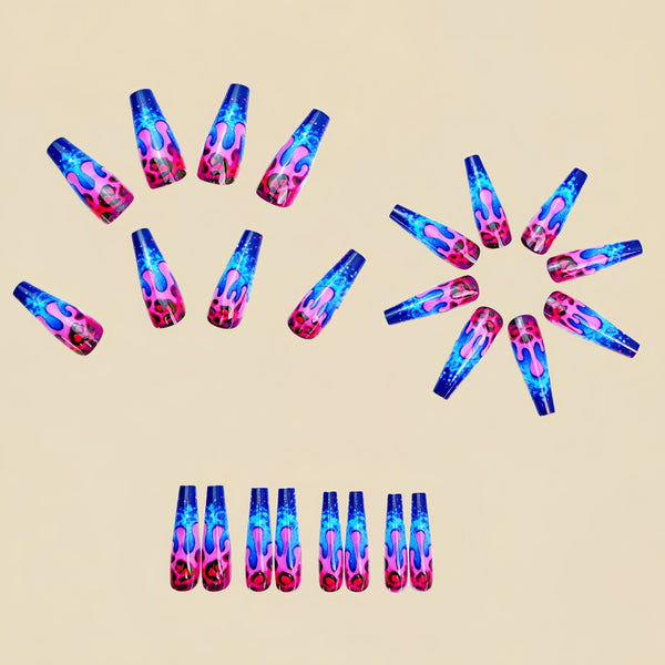 12 Sizes-24 Pcs Press On Nails Y947