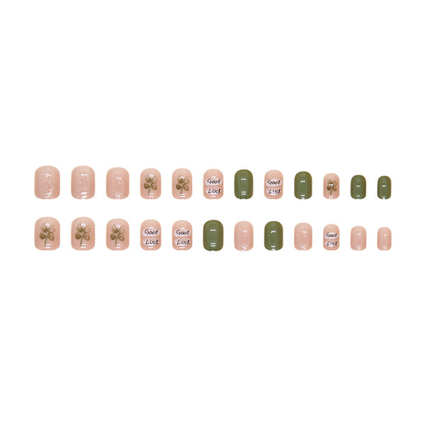 12 Sizes-24 Pcs Press On Nails R856
