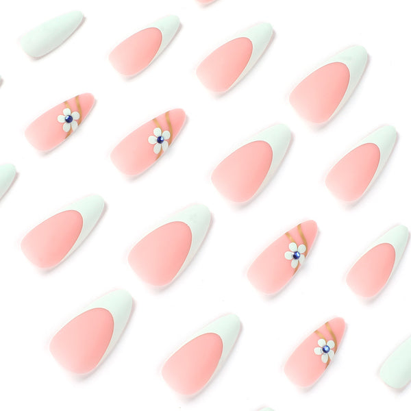 12 Sizes-24 Pcs Press On Nails JP2004