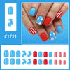 12 Sizes-24 Pcs Press On Nails C1721
