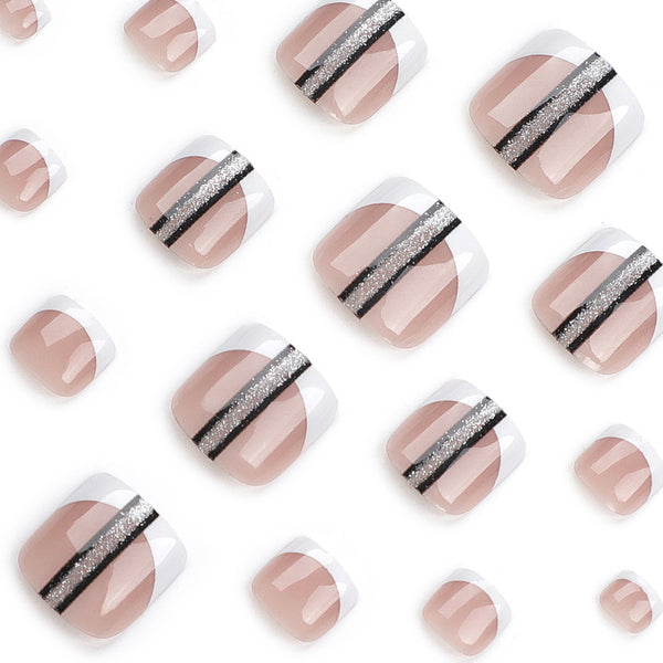 12 Sizes-24 Pcs Press On Nails JP3212