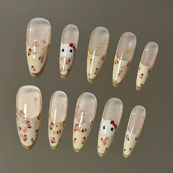 12 Sizes-24 Pcs Press On Nails MY080