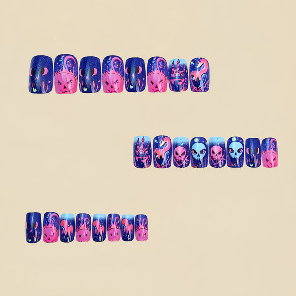 12 Sizes-24 Pcs Press On Nails Y1088