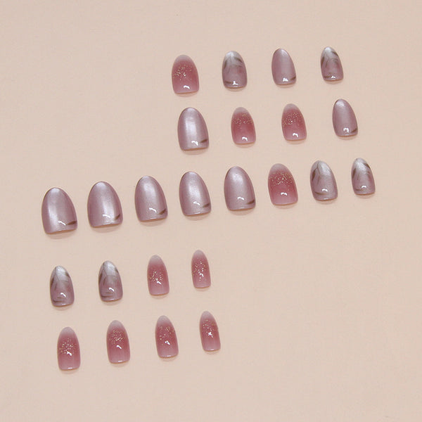 12 Sizes-24 Pcs Press On Nails W1600