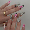 12 Sizes-24 Pcs Press On Nails C1301