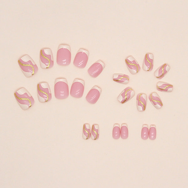 12 Sizes-24 Pcs Press On Nails W827