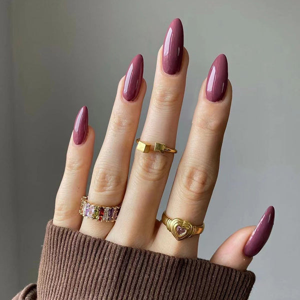 12 Sizes-24 Pcs Press On Nails JP2129