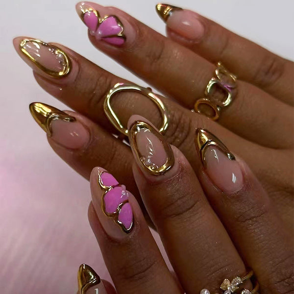 12 Sizes-24 Pcs Press On Nails Z945